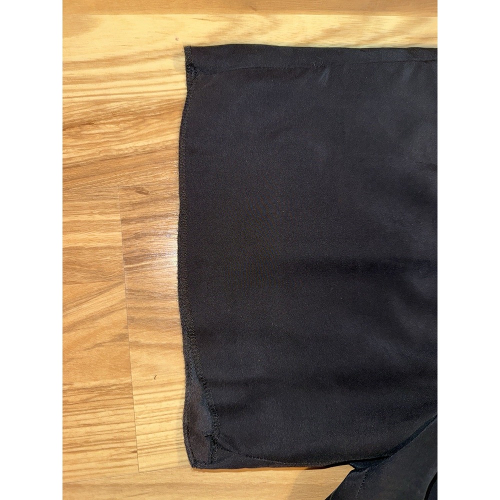 Amanda Uprichard Medium Brooklyn Black 100% Silk Shorts $152 Hem Out - Picture 3 of 8
